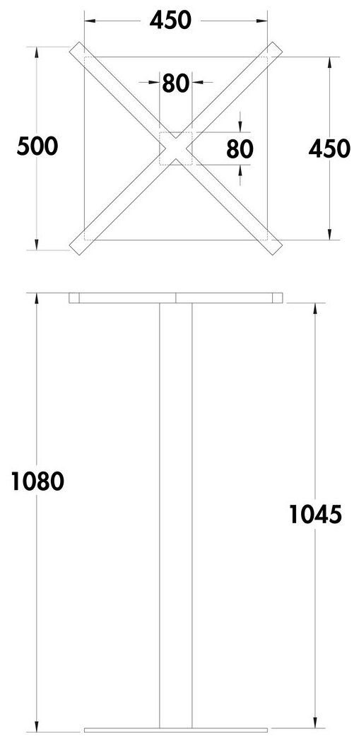 Naber 3036446, Livia SE Edelstahl, H 1080 mm