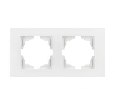 Gunsan Moderna, 2-fach Rahmen, Steckdose, Schalter, Dimmer, weiß, 01291100000141,Erkelenz