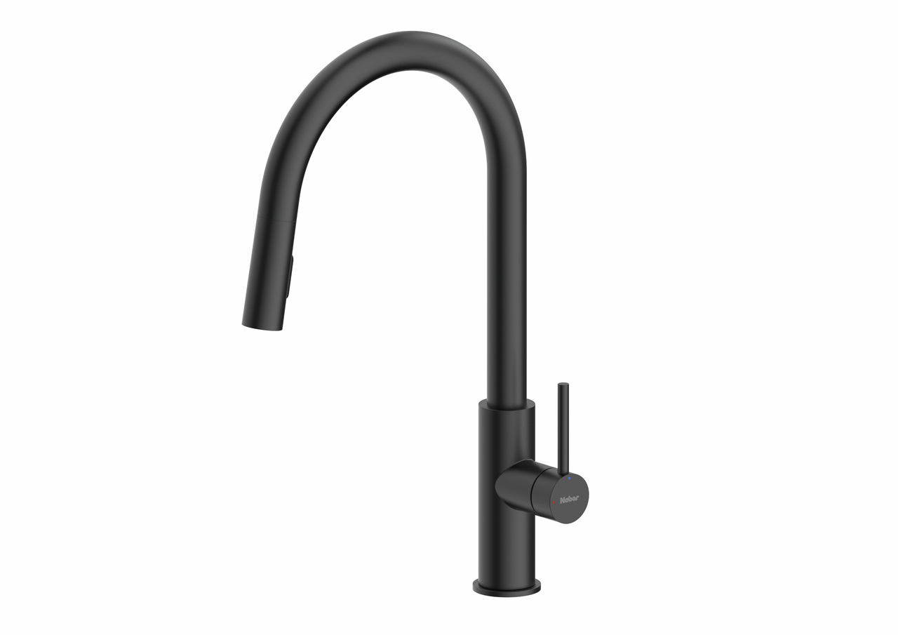 Naber 5025012, SERVIZIO Namor 6, schwarz matt, Hochdruck