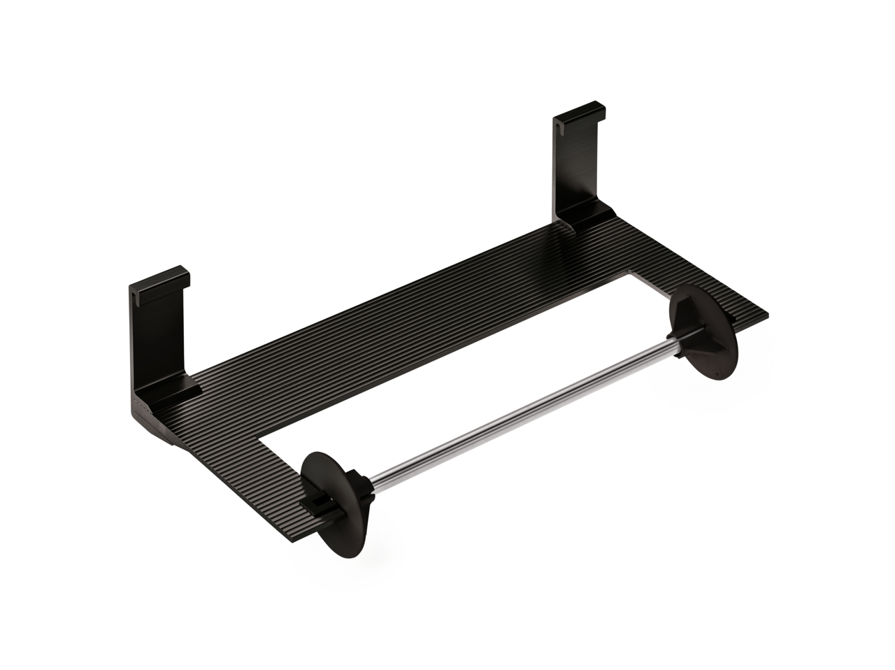 Naber 8044177, Alto porte-rouleau de papier fermé, noir mat