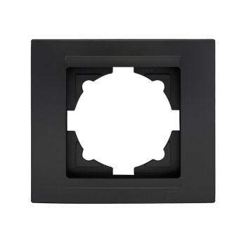 Gunsan 01293400000140 Moderna 1-fach Rahmen für 1 Steckdose Schalter Dimmer schwarz