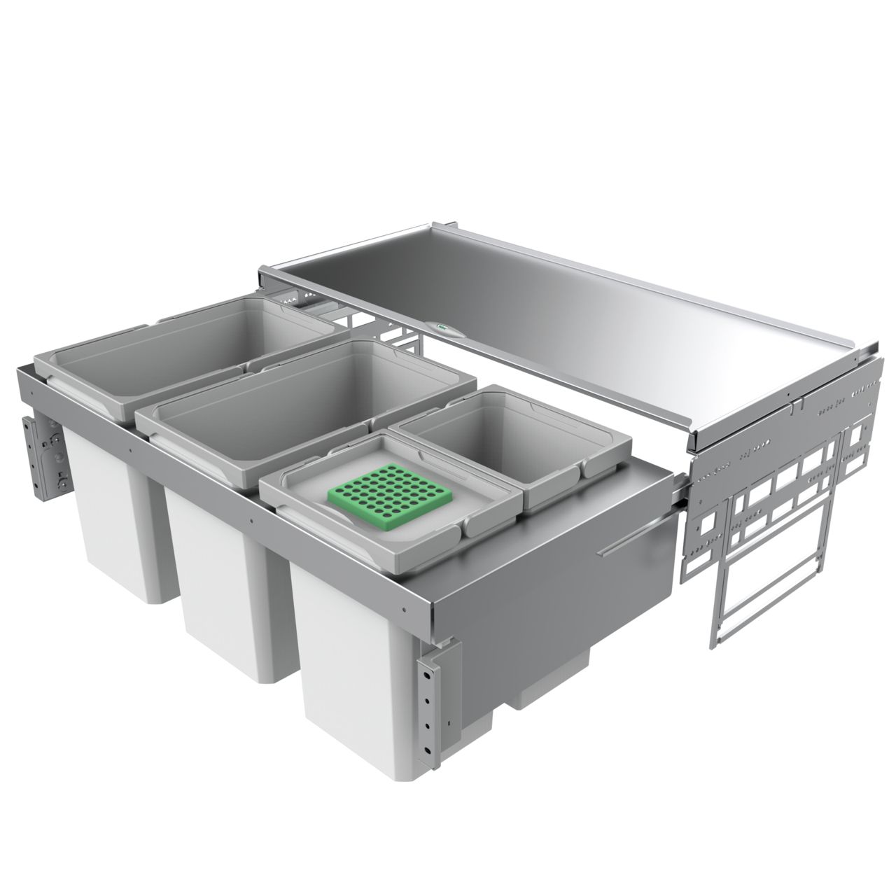 Naber 8012552, Cox® Base 360 S/900-4, met organisch deksel, lichtgrijs, H 360 mm