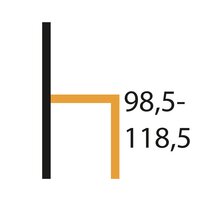 Naber 3031648, Sitro AC, Gestell perlgraumetallic, rund, Bezug anthrazit
