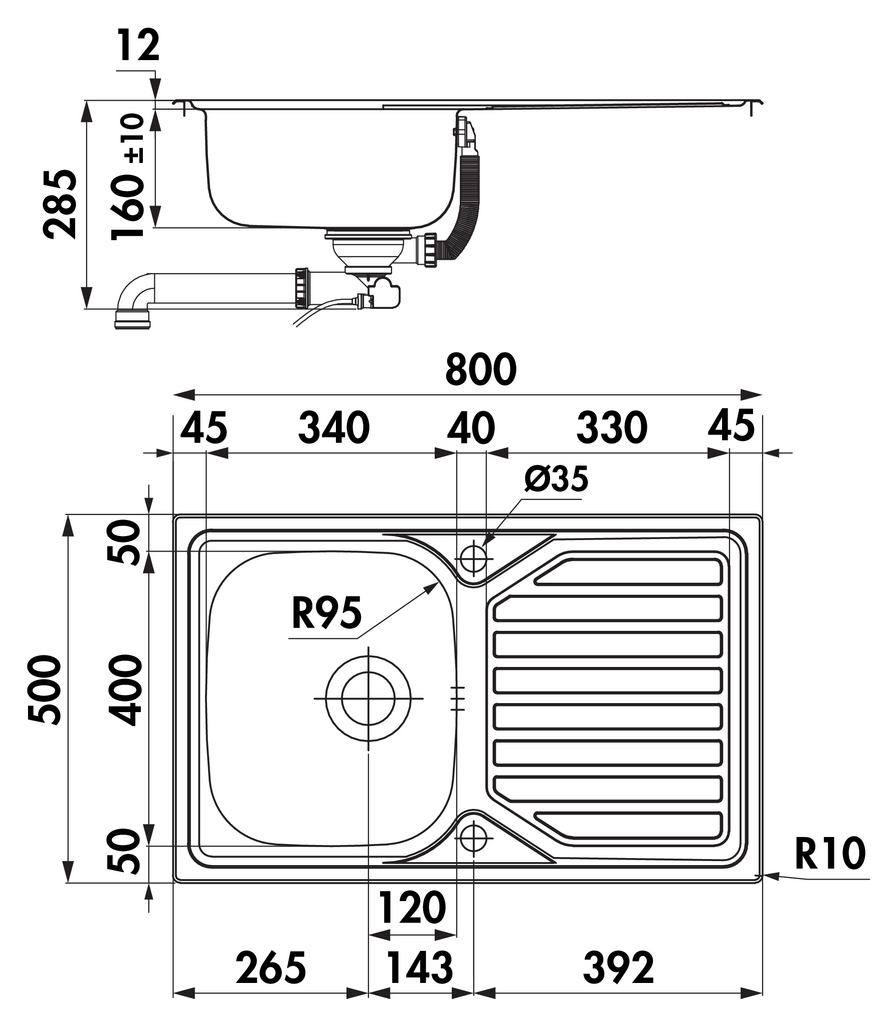 Naber 1015042, Nava 3, Einbauspüle Edelstahl, Erkelenz