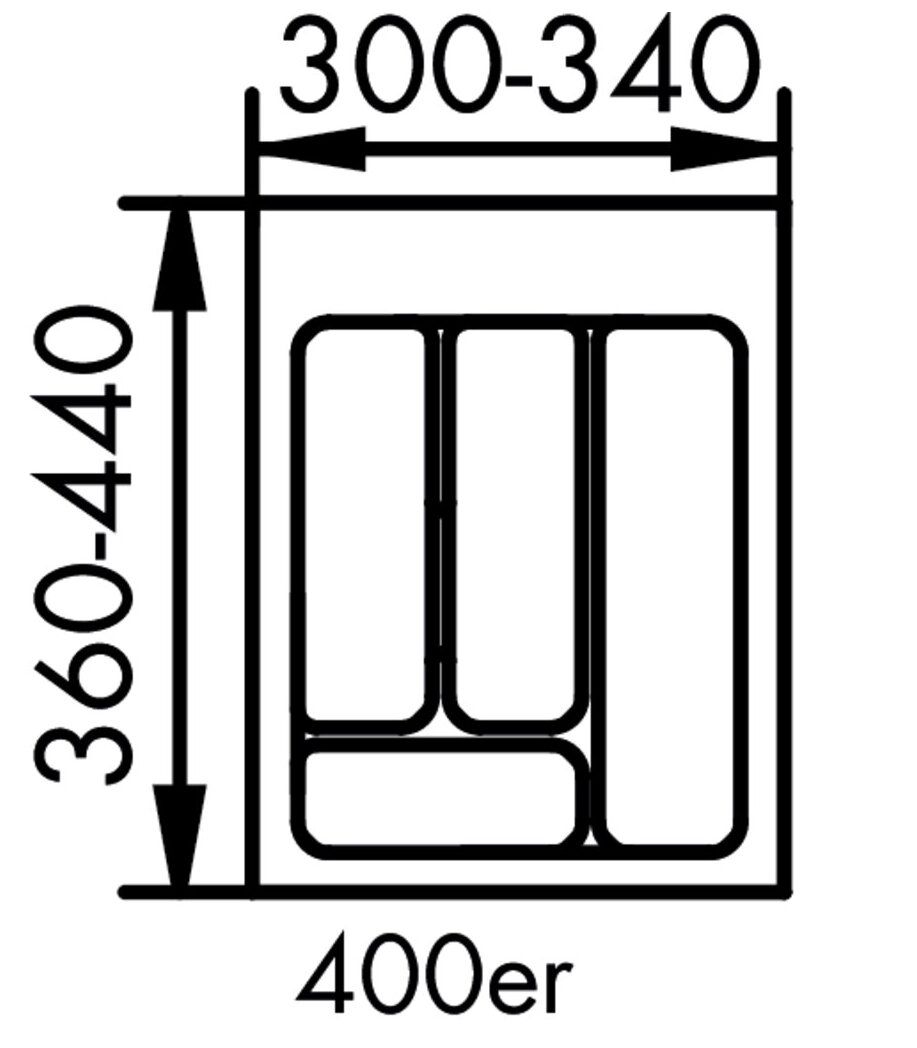 Naber 8034125, Besteckeinsatz 1, für 400er Schrank