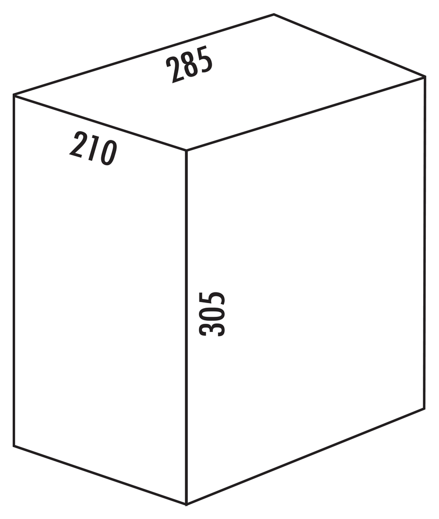 Naber, 8010135, Ersatzeimer, anthrazit, 15 Liter, Erkelenz