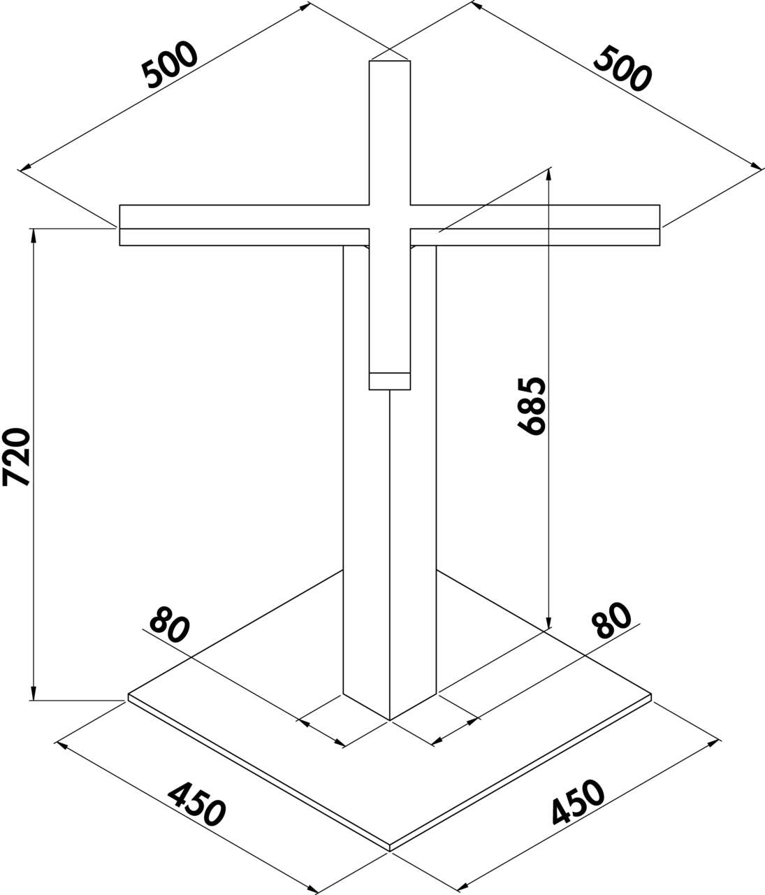 Naber 3036419, Livia E Tischgestell, Edelstahl eckig, Erkelenz
