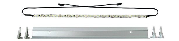 Naber 7061340, Effekt Farbwechsel LED, Einsatzleuchte, L 2600 mm, edelstahlfarbig