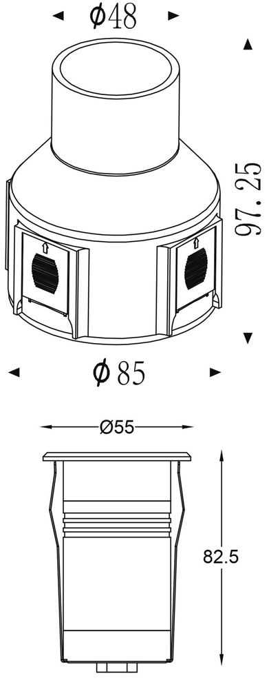 Deko-Light 730470, Bodeneinbauleuchte Alzirr II, Warmweiß, 24V DC, IP67, Erkelenz