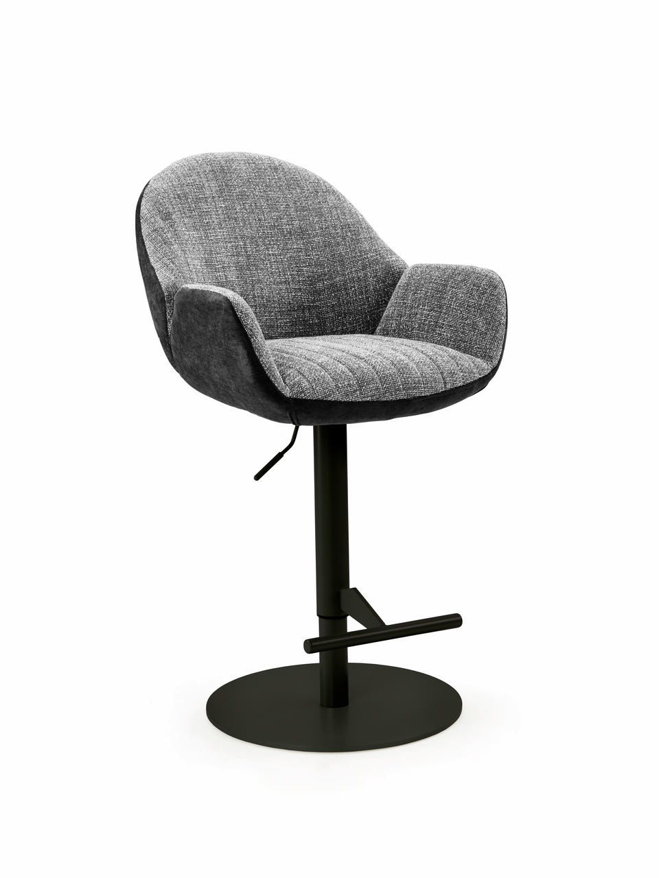 Naber 3031645, Sitro AC, Gestell schwarz matt, rund, Bezug anthrazit