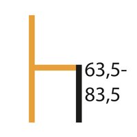 Naber 3031626, Livaro C, Gestell schwarz matt, eckig, Bezug blau