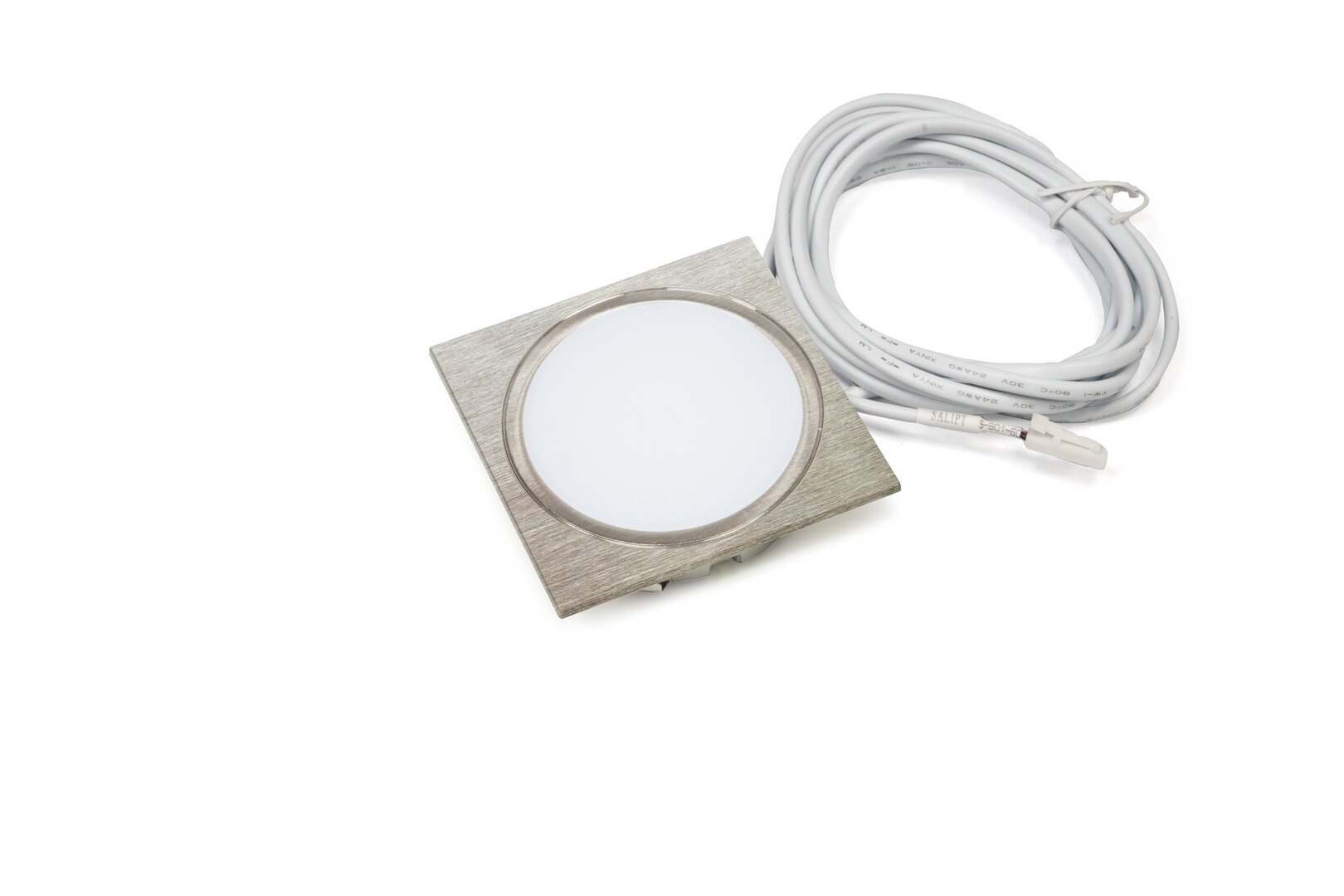Anelli Farbwechsel LED 3, Einzelleuchte ohne Schalter, edelstahlfarbig