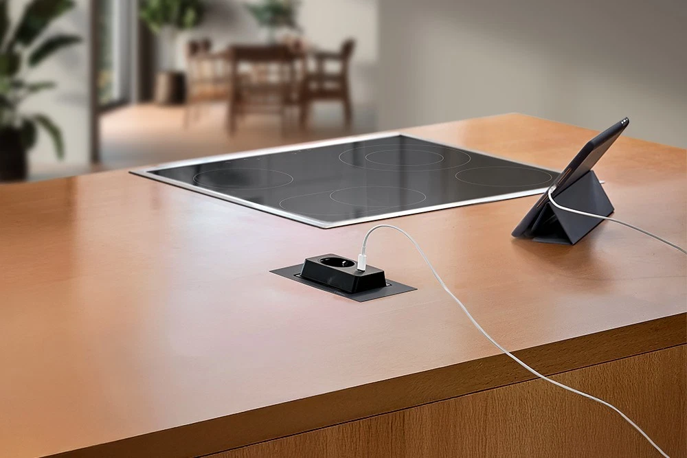 Evoline® Spin USB C, schwarz matt