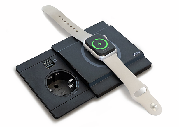 Evoline® Circle80 met DisQ schuifdeksel, mat zwart