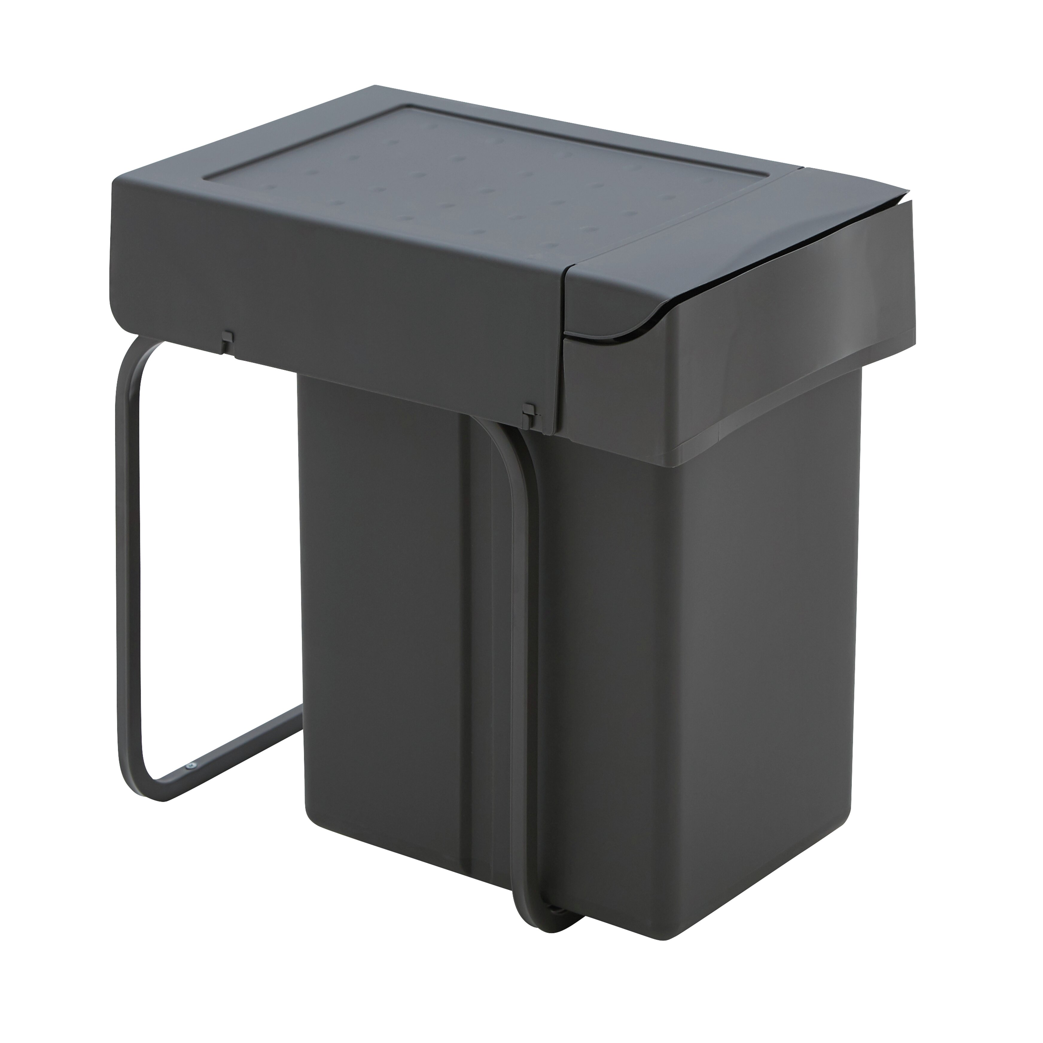 WESCO® Poubelle encastrable 30DT avec bac de rangement, gris orion WESCO® Poubelle encastrable 30DT avec bac de rangement, gris orion