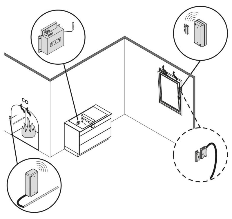 Naber 7051002, Fensterkontaktschalter für Muldenlüfter