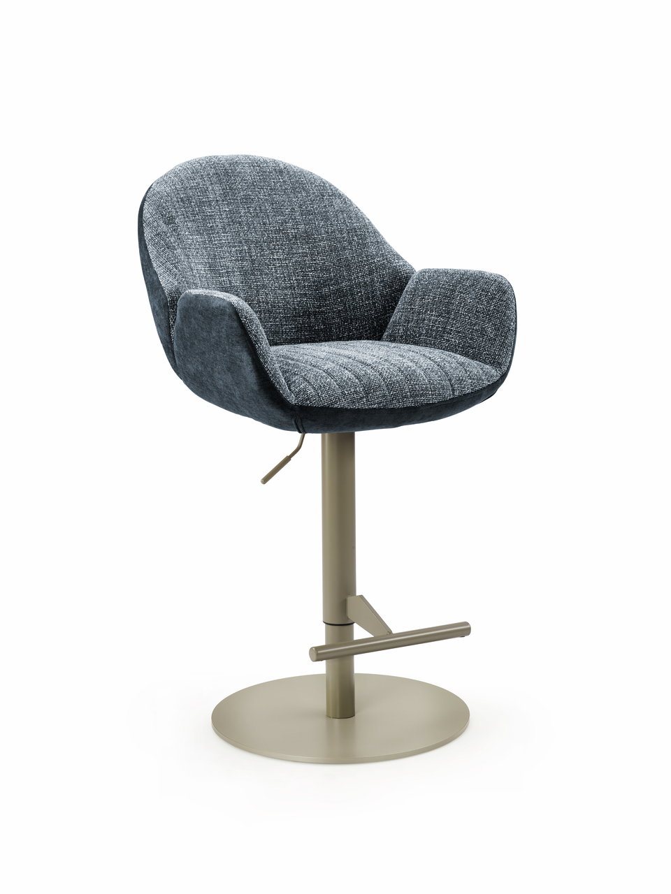 Naber 3031647, Sitro AC, Gestell perlgraumetallic, rund, Bezug blau