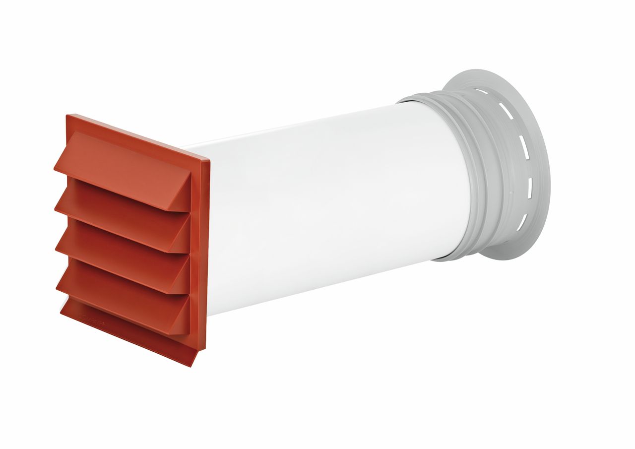 Naber 4051074, PRIME flow P-K-Klima-R 150 Mauerkasten, ziegelrot