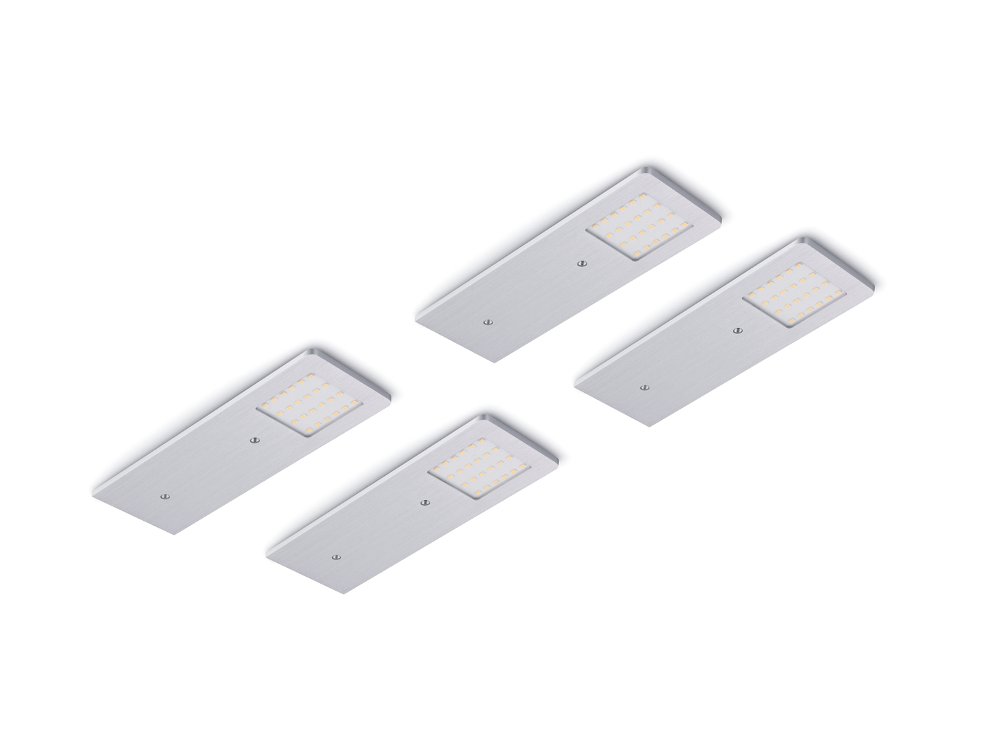 AstraLED  3100K, Set-4, 5 Watt, warmweiß, Aluminium