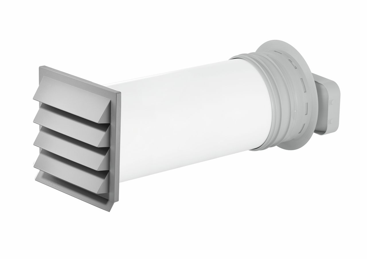 Naber 4051077, PRIME flow P-K-Klima flow 150 Mauerkasten, hellgrau