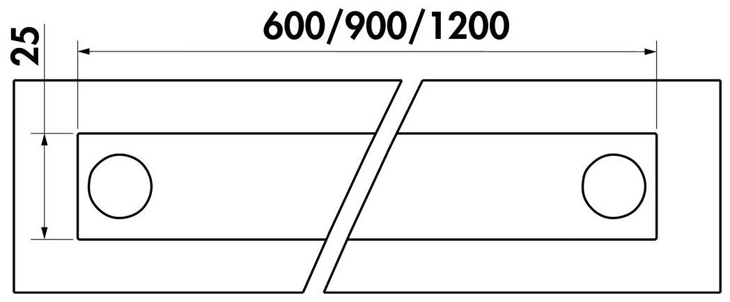 Naber 8042100, Cast Set, W 600 mm, incl. 4 hooks