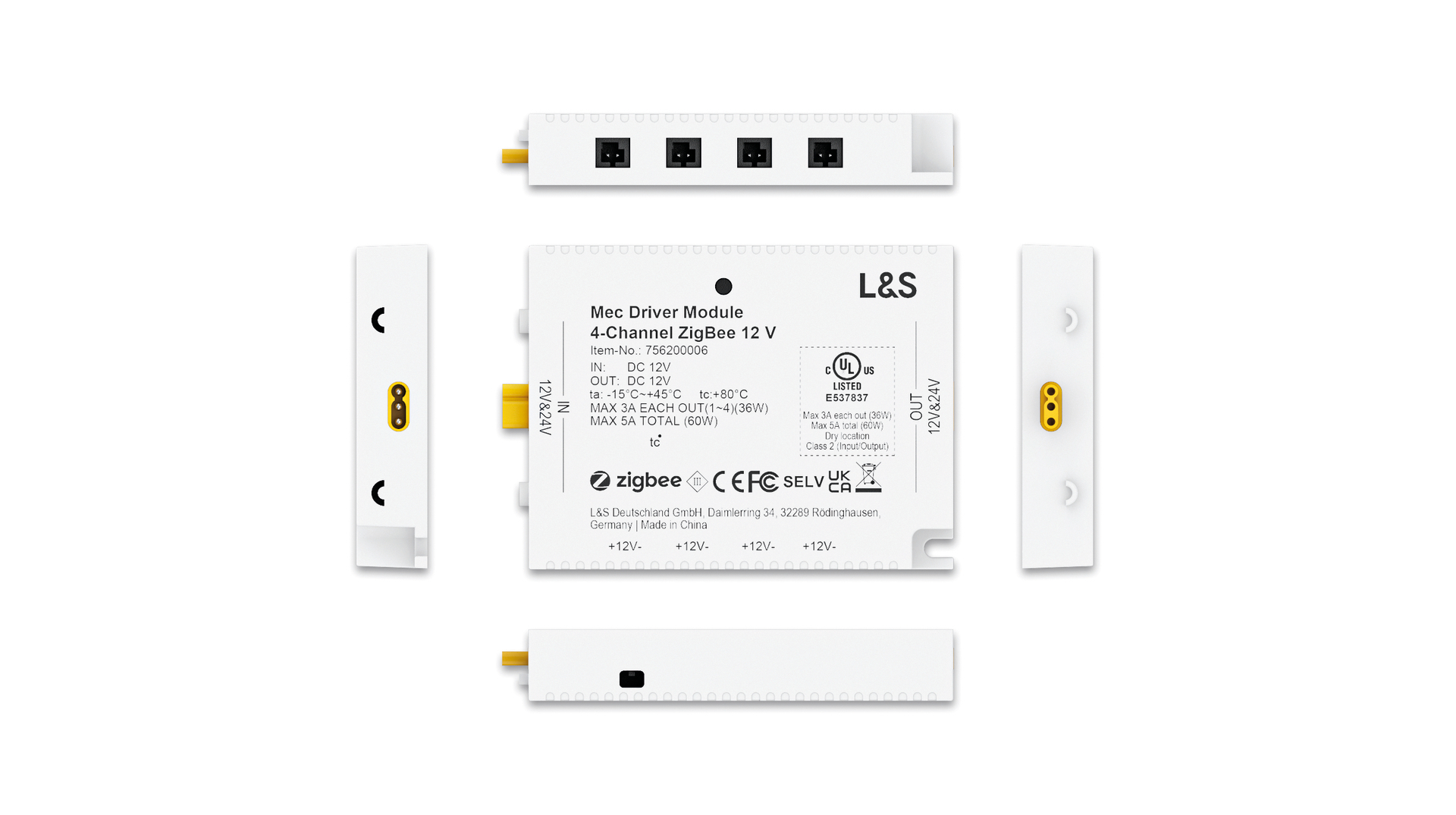 MEC Driver LED 4-Kanal Modul Funk/ZigBee, 12 V
