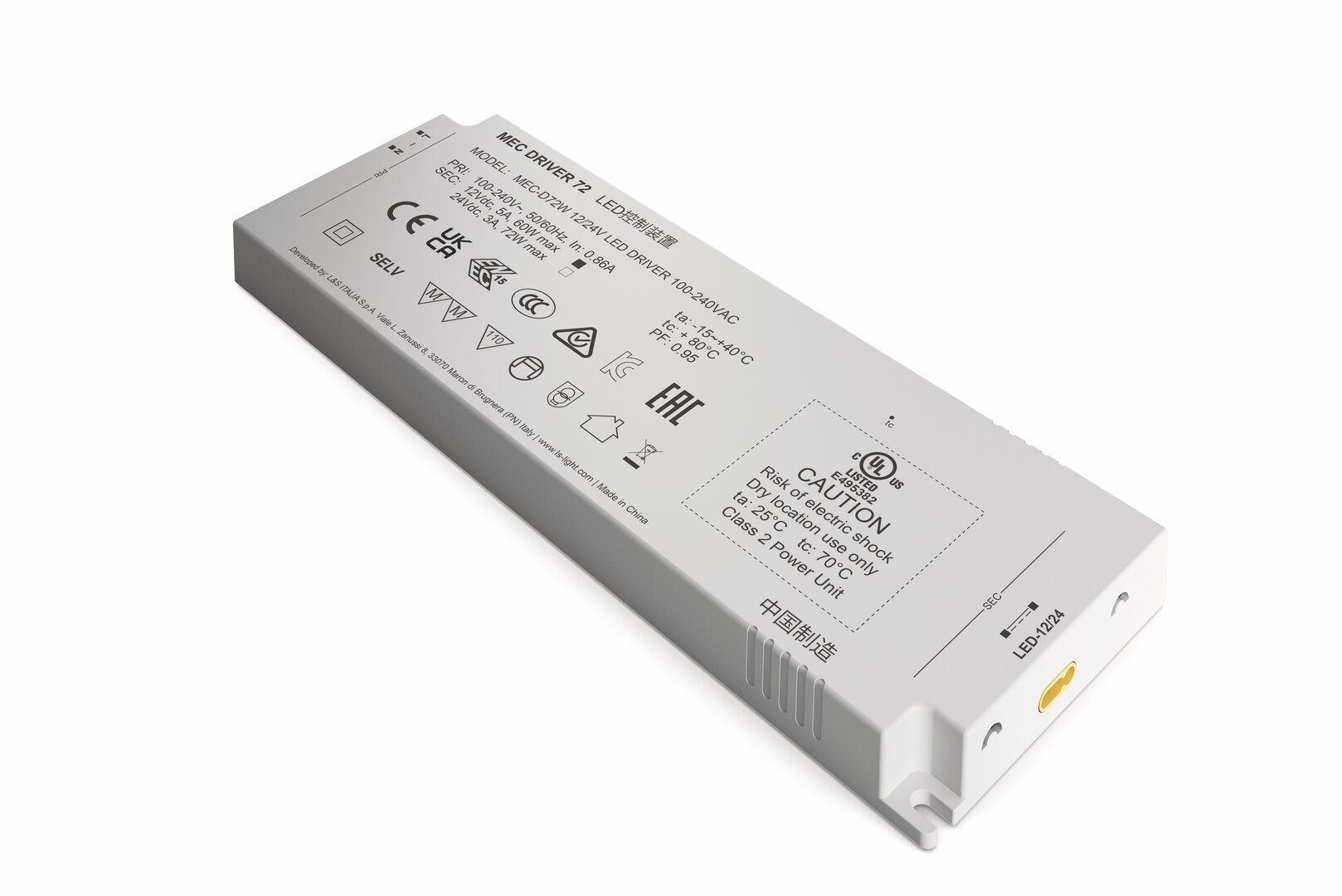 Naber 7061403, L&S Mec Driver 12 / 24V, 60/72W, weiß 