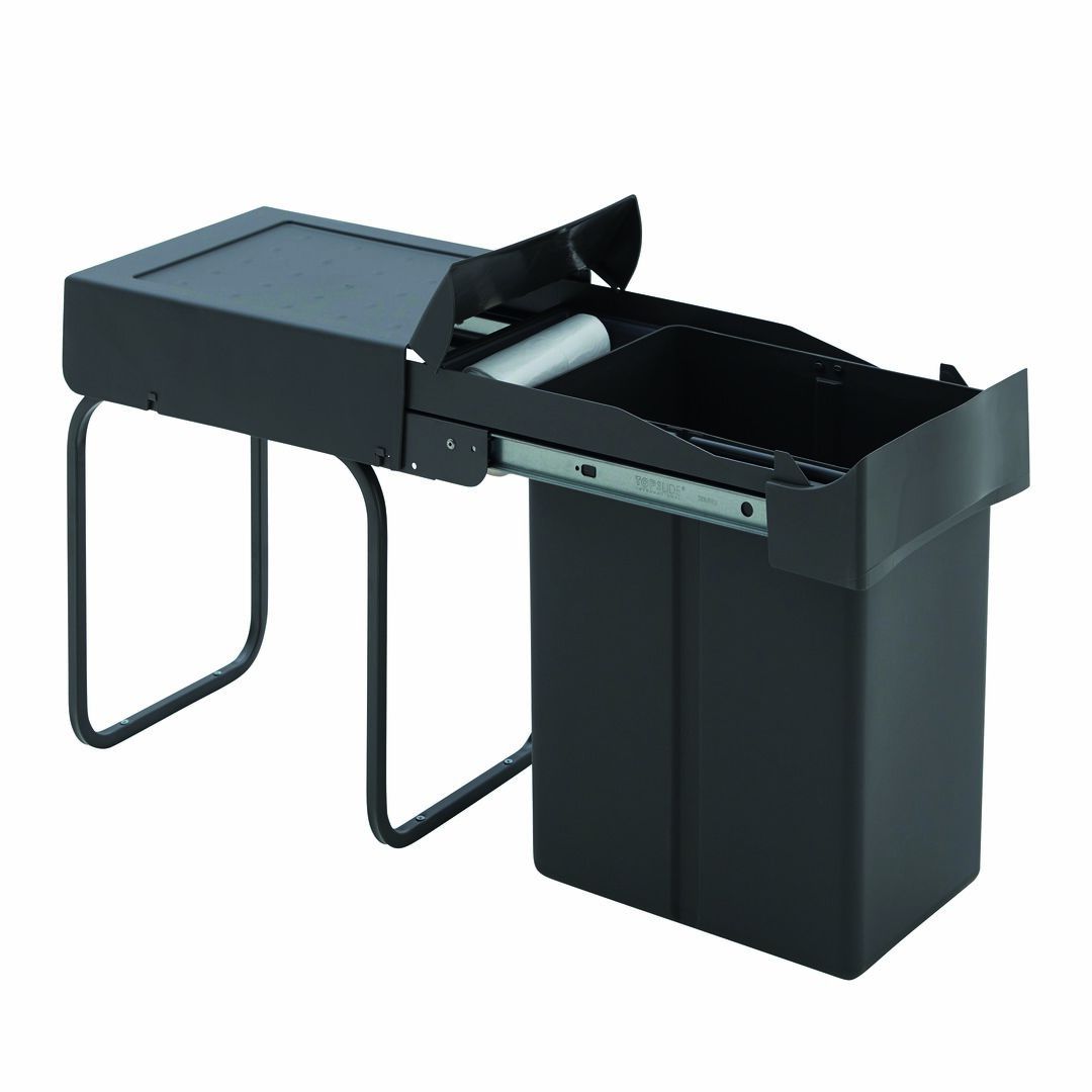 WESCO® Einbauabfallsammler 30DT mit Ablageschale, anthrazit