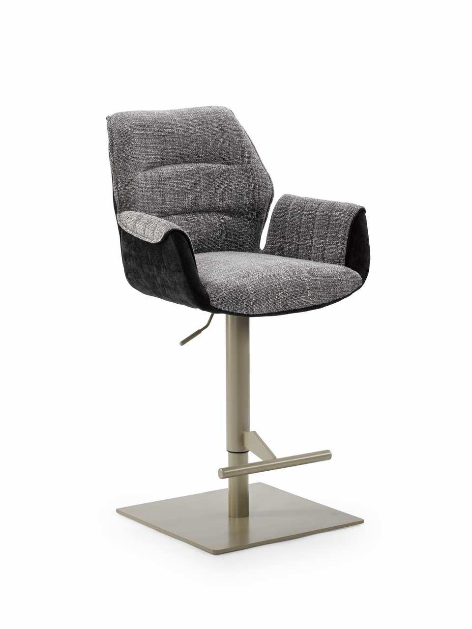 Naber 3031618, Livaro AC, frame parelmetallic, hoekig, afdekking antraciet