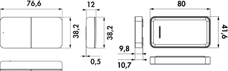 MEC Driver LED Fernbedienung 1+4 Kanal ZigBee, schwarz