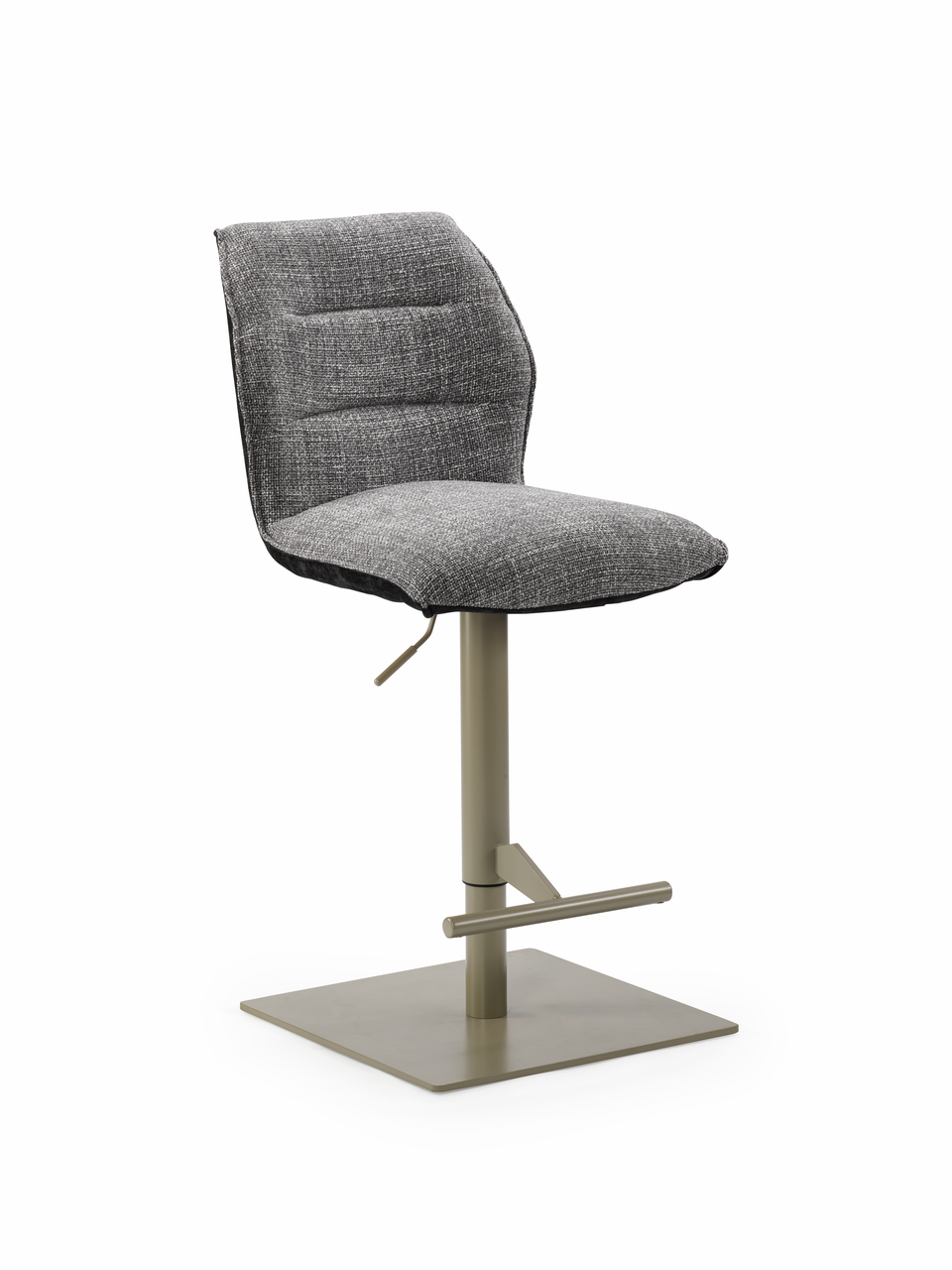 Naber 3031630, Livaro C, Gestell perlgraumetallic, eckig, Bezug anthrazit