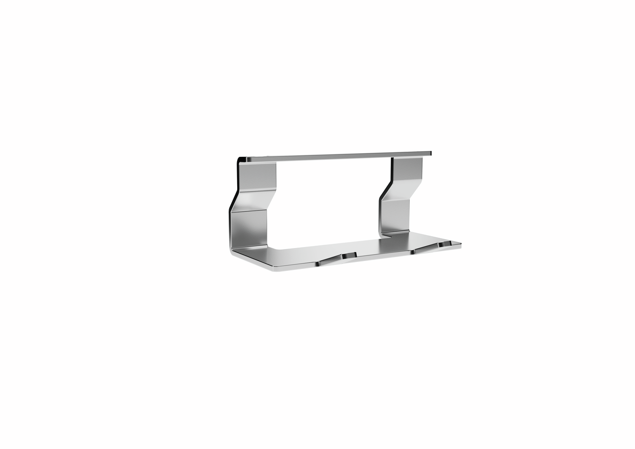 Naber 8047453, Linero Style hook rail 2, stainless steel coloured