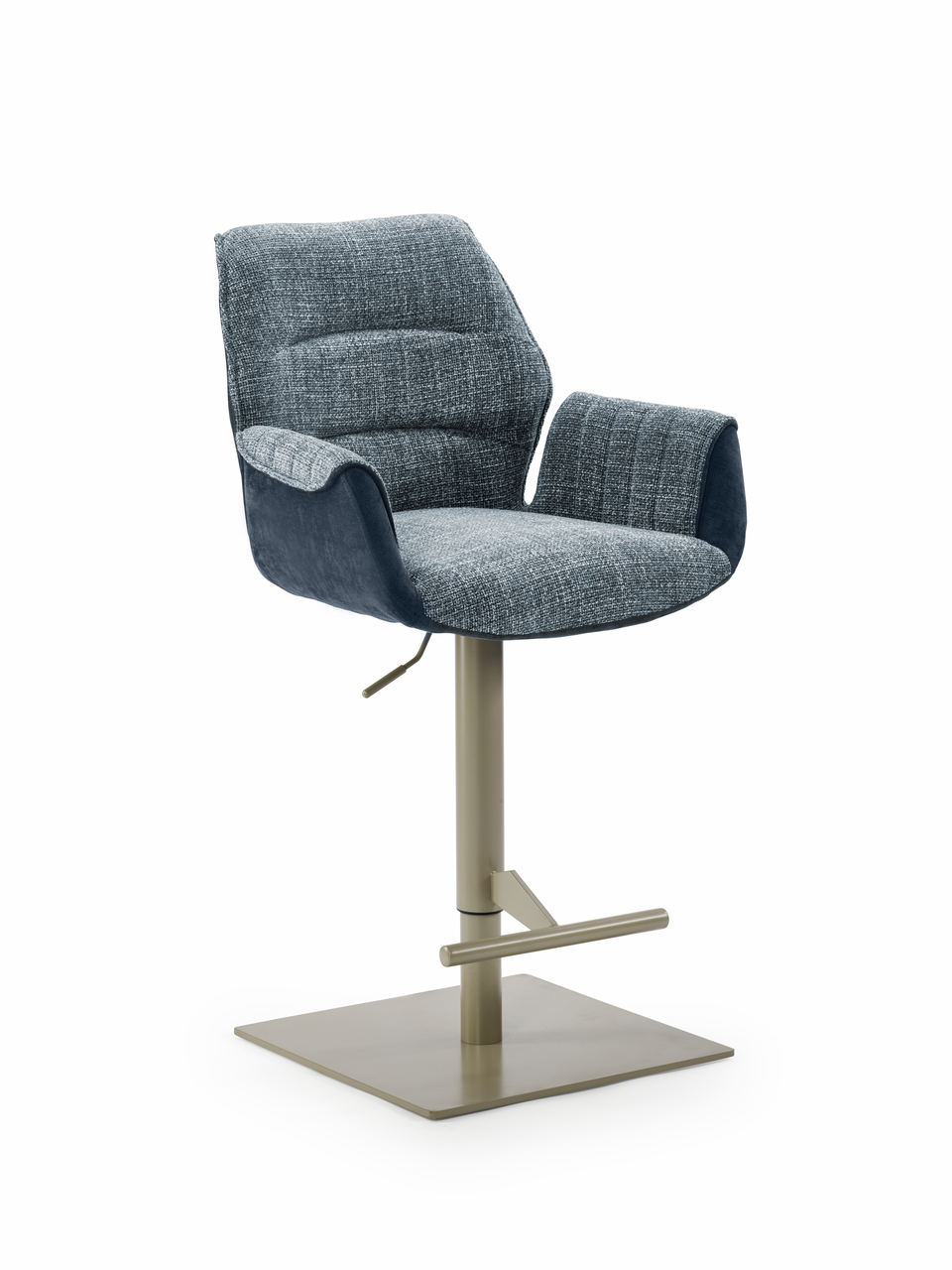 Naber 3031617, Livaro AC, frame parelmoer metallic, hoekig, bekleding blauw