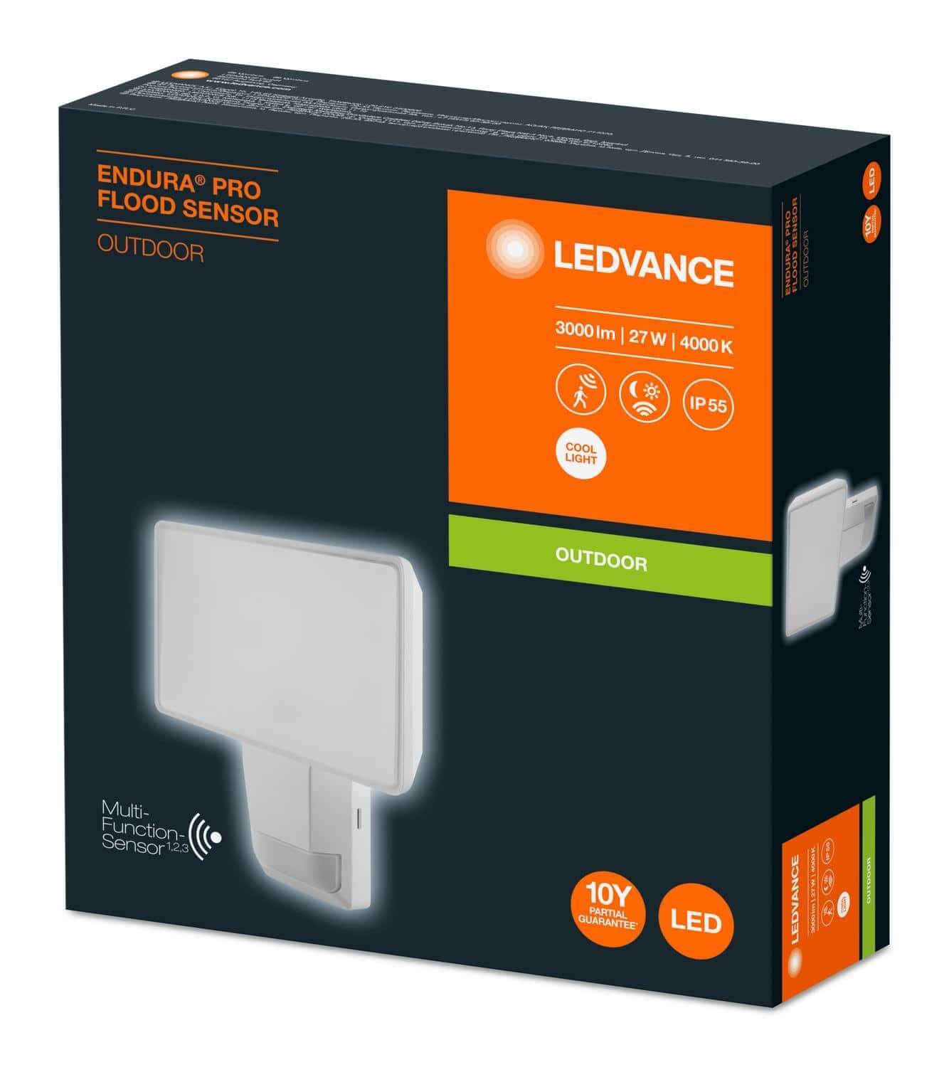 LEDVANCE LED Endura Pro Flood Sensor LED Fluter Weiss 30W 1500Lm 4000K IP55, Erkelenz