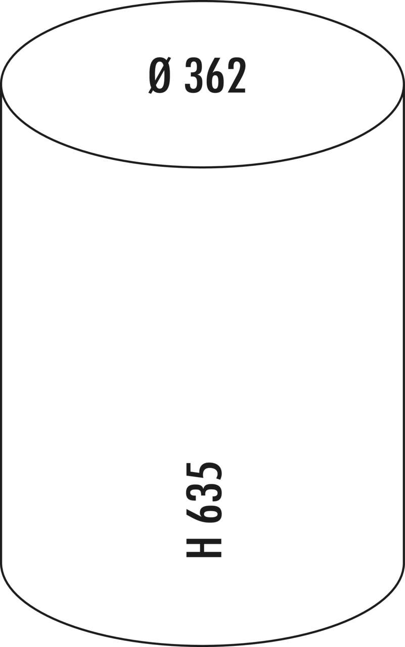 WESCO® Baseboy 20, Standmülleimer, mandel