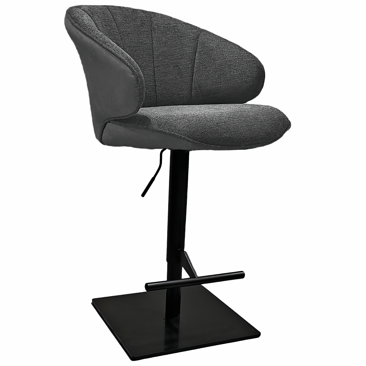 Naber 3031360, Brezo AS, frame zwart mat, hoekig, afdekking donkergrijs