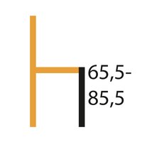 Naber 3031639, Sitro AC, Gestell schwarz matt, eckig, Bezug anthrazit