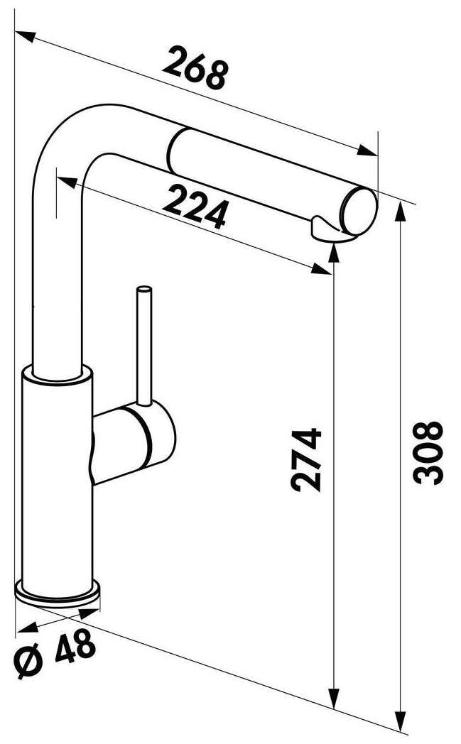 Naber 5025017, SERVIZIO Namor® 7 , Edelstahl, Niederdruck