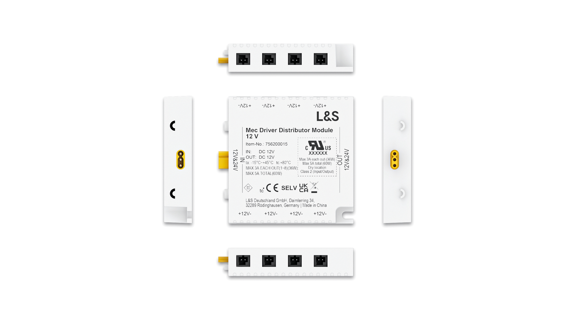 MEC Driver LED-verdeelmodule, 12 V