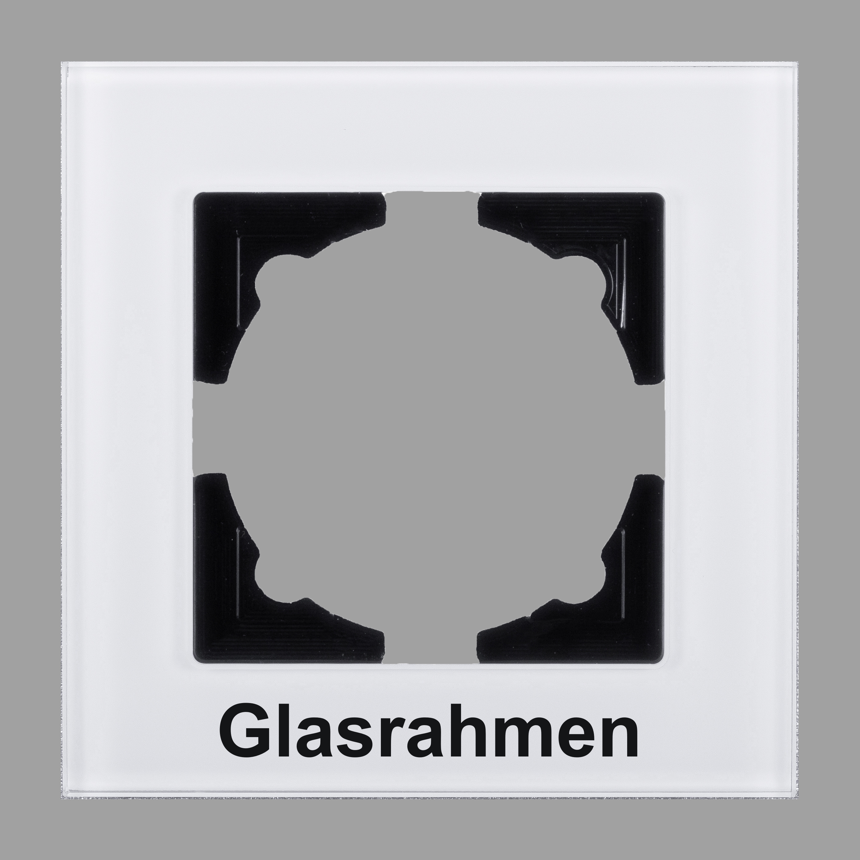Visage 0128110140GL, 1-fach Glas-Rahmen für 1 Steckdose / Schalter  Weiß, Erkelenz