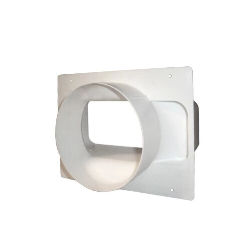 Naber 4043045, Verbindingsstuk voor muuraansluiting van rond naar vierkant ( reserve )