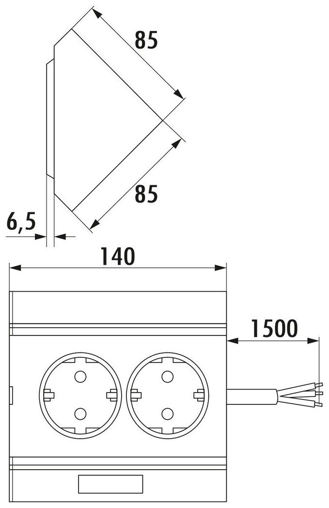 Naber 7033072, Eckbox 3, weiß