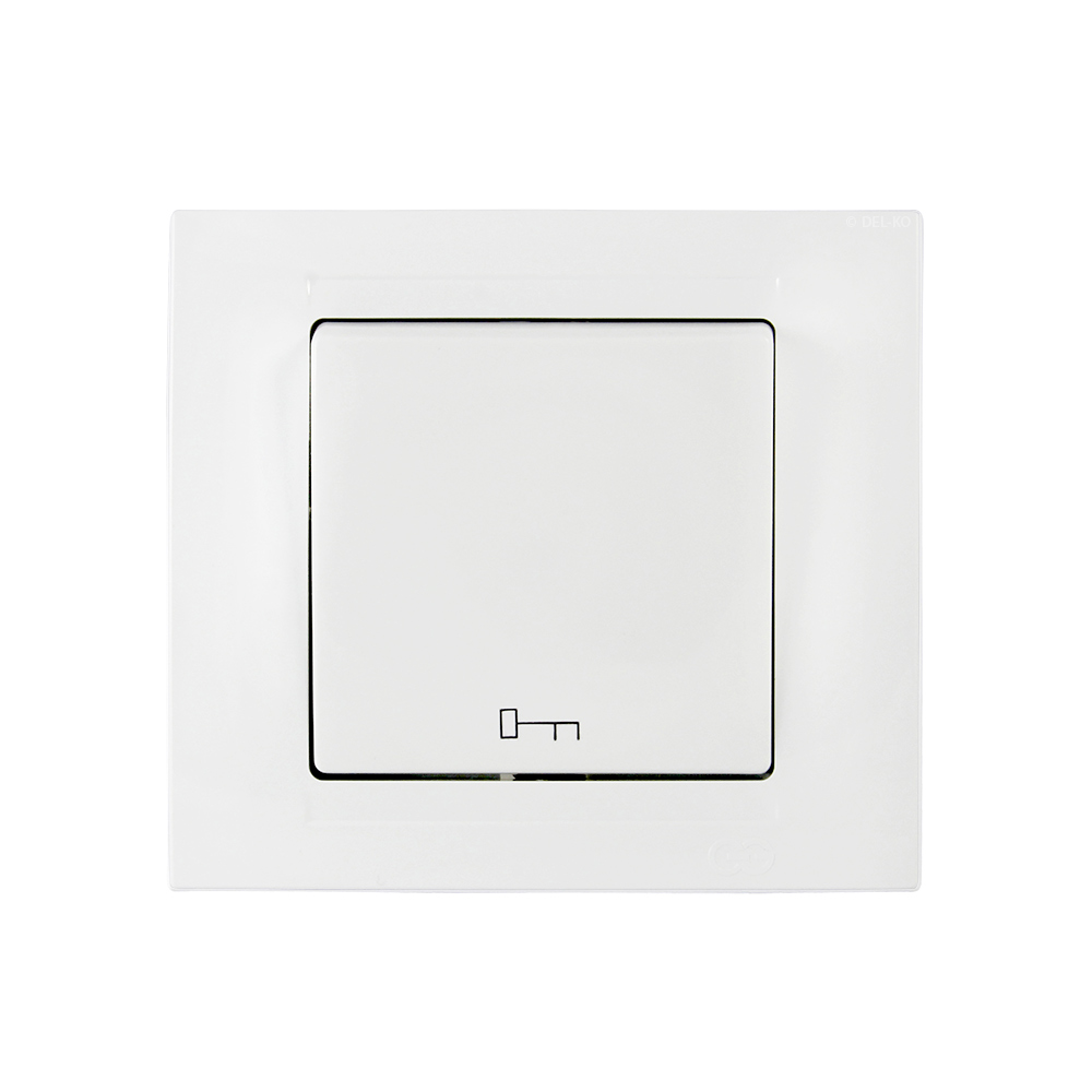 Bouton-poussoir à clé encastré Gunsan Moderna blanc