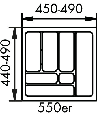 Naber, 8034128, Besteckeinsatz 1, für 550er, Schrank, Erkelenz