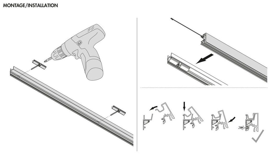 Naber 7062450, Lucento Profilsystem, 1200mm, 1200mm, schwarz
