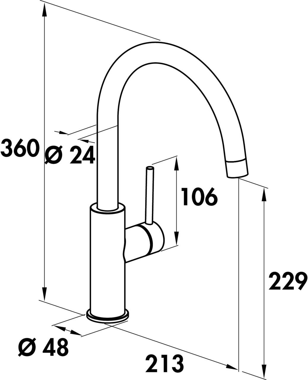 Naber 5025009, SERVIZIO Namor 5, Edelstahl, Hochdruck