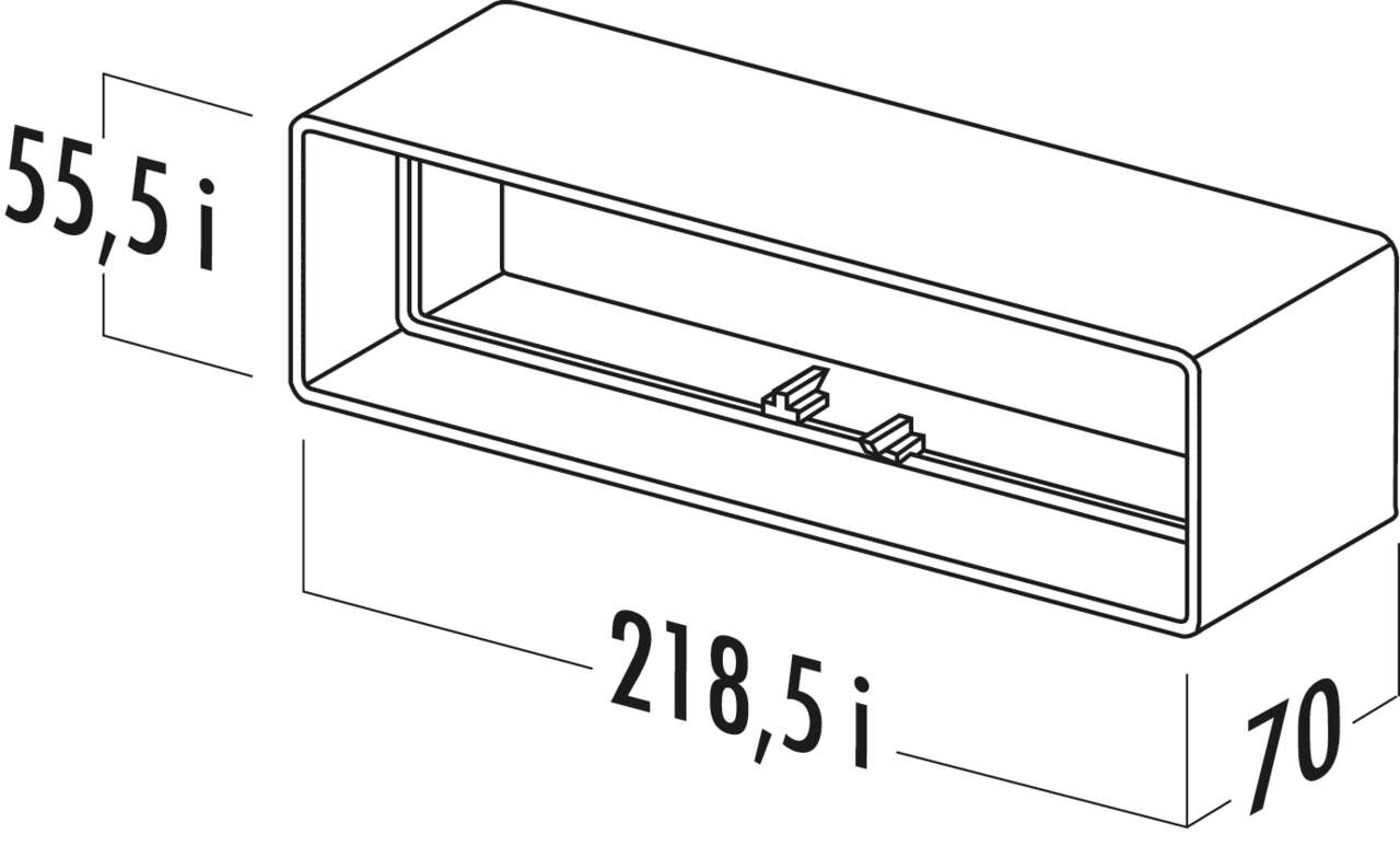 Naber 4021004, T-RVB 125 Breitkanalrohrverbinder, weiß