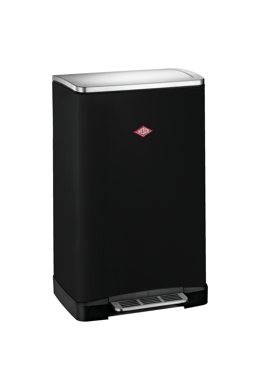 WESCO® Big Double Boy, Standmülleimer, schwarz matt