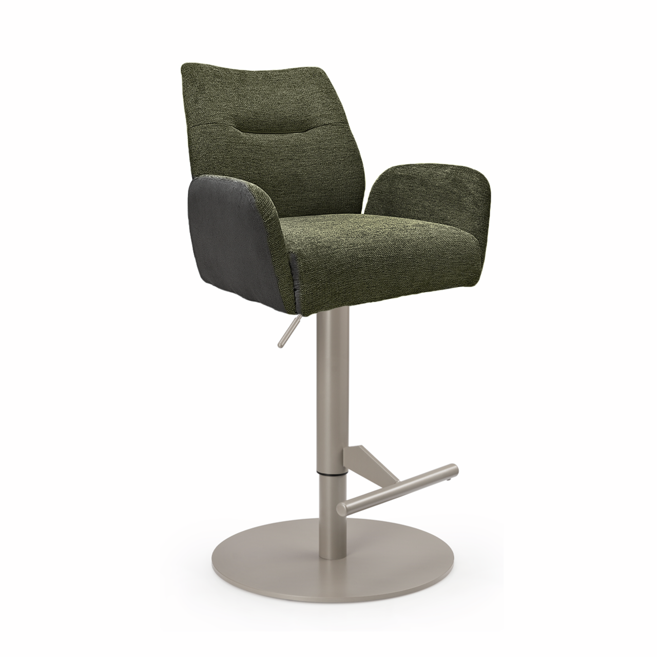 Naber 3031335, Famous AS, frame parelmoer metallic, rond, deksel groen