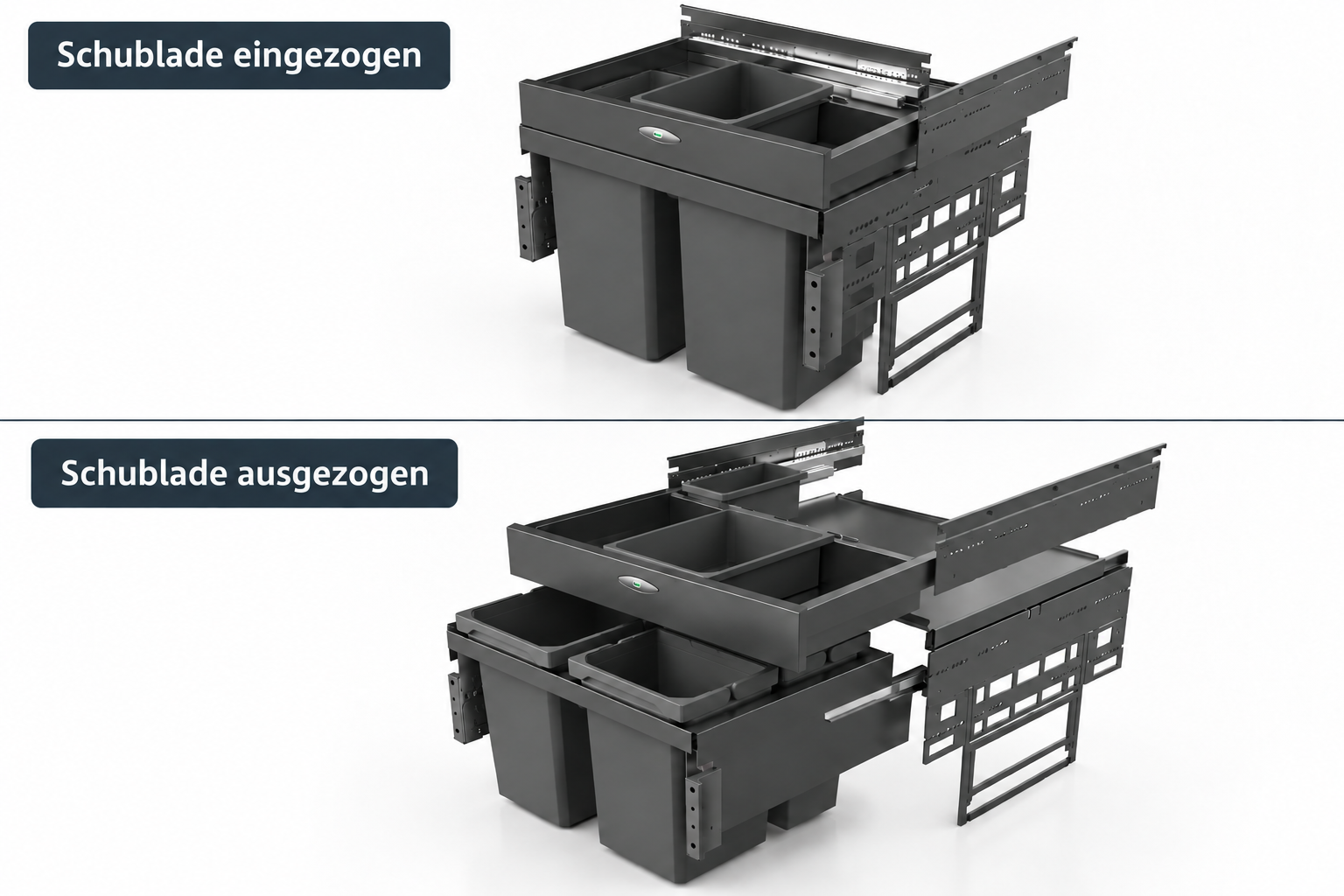 Naber 8013374, Cox® Base 360 S/600-3 mit Base-Board ohne Biodeckel, anthrazit